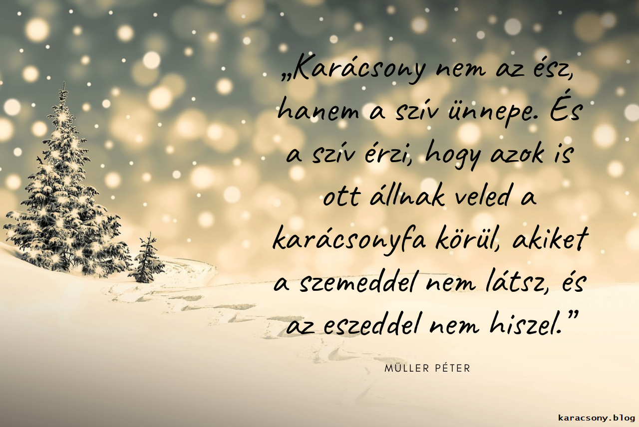 Müller Péter karácsonyi idézet